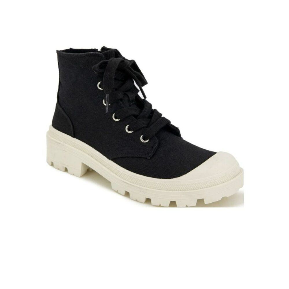 Portland by Portland Boot Company Canvas Lug Sneaker Black Women's Sz 7.5